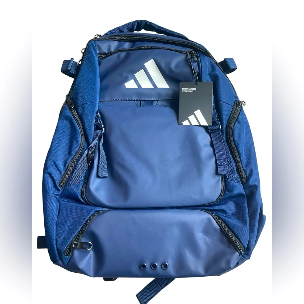 Adidas Dugout Backpack Navy Blue NWT Baseball Softball Bat Backpack